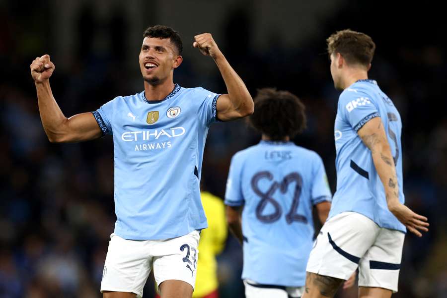 Matheus Nunes fez um dos gols do Manchester City