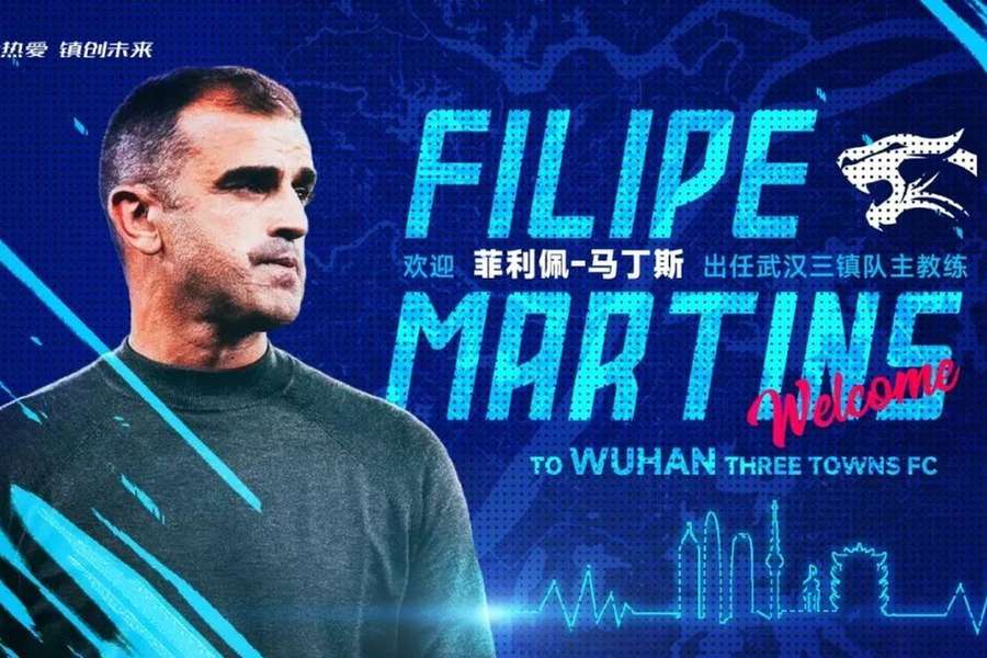 Filipe Martins abraça desafio na China