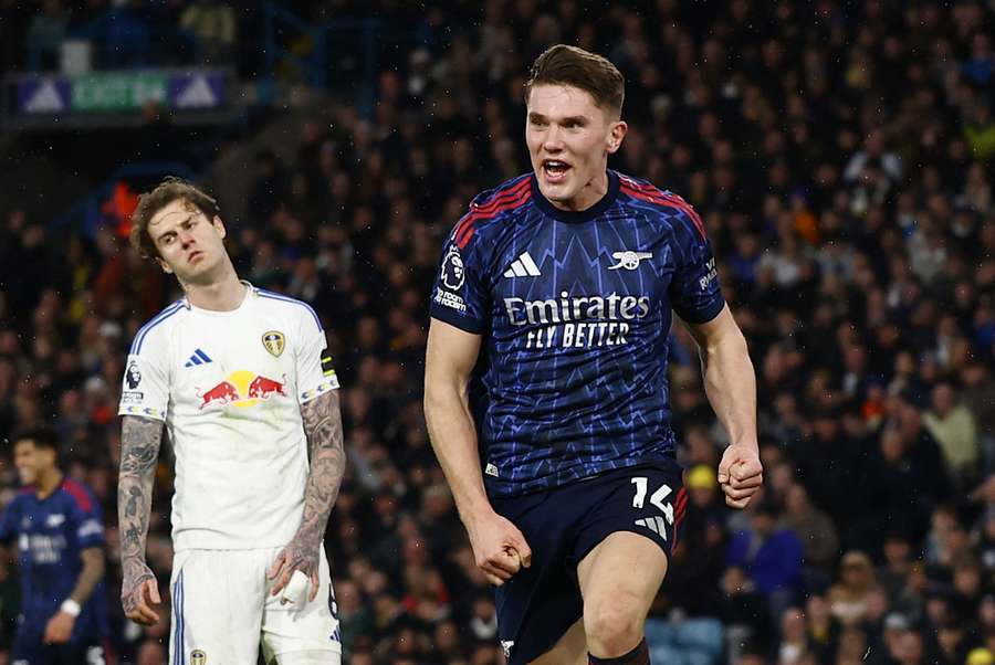 Gyökeres celebra pelo Arsenal Gyökeres celebra pelo Arsenal