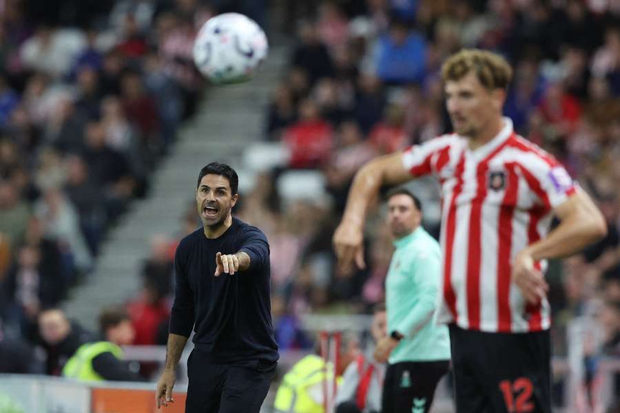 Arteta on the touchline Arteta on the touchline