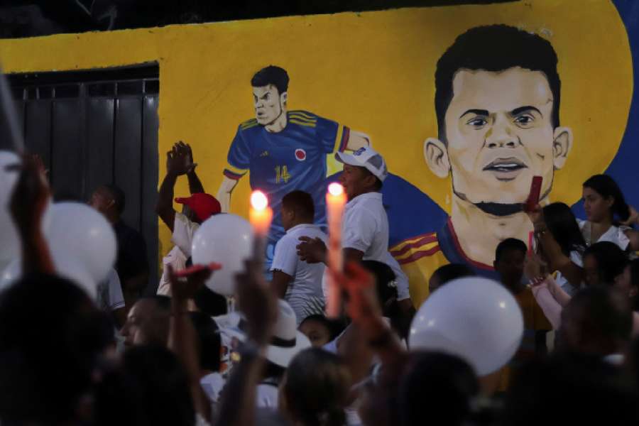 People had attended a candlelight vigil demanding the release of the father of Luis Diaz