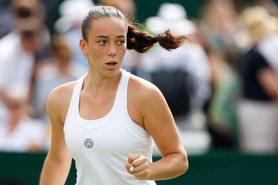 Tereza Valentová na Wimbledonu 2023.