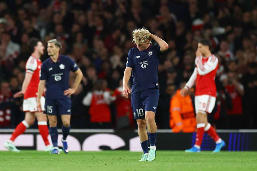 Les Lillois à l'Emirates. Les Lillois à l'Emirates.
