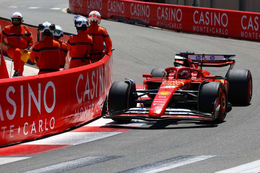Charles Leclerc sul circuito di Monaco