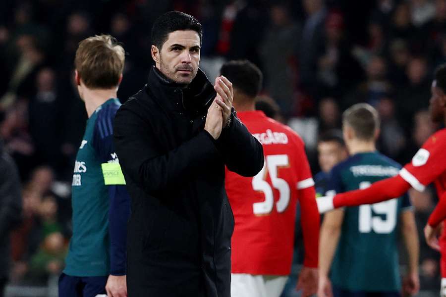 Arteta is pleased with his side's return to the Champions League