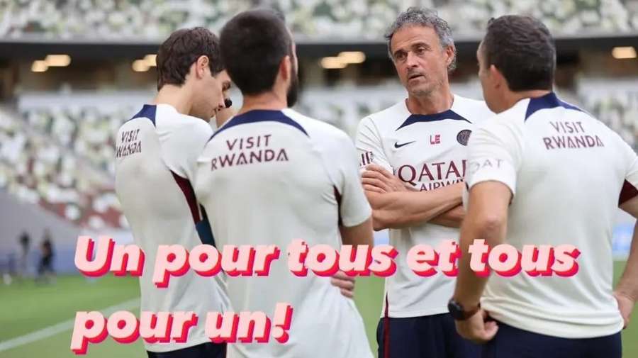 O post de Luis Enrique nas redes sociais O post de Luis Enrique nas redes sociais