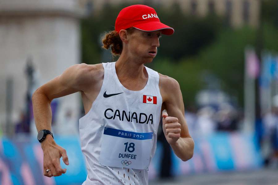 Evan Dunfee of Canada in action
