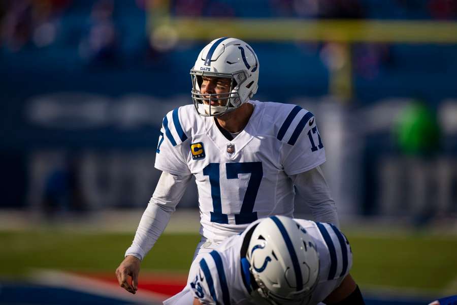 Philip Rivers bei seinem letzten Spiel für die Colts im Frühjahr 2021. Philip Rivers bei seinem letzten Spiel für die Colts im Frühjahr 2021.