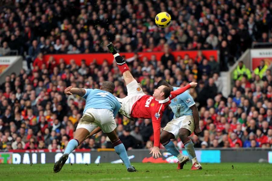 Rooney's overhead strike was one of the great Manchester derby goals