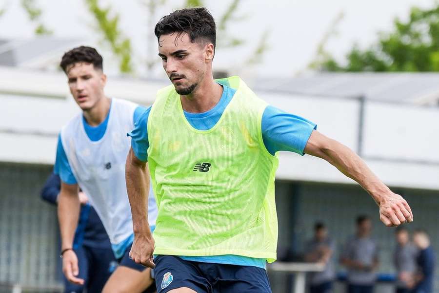 Eustaquio no treino do FC Porto