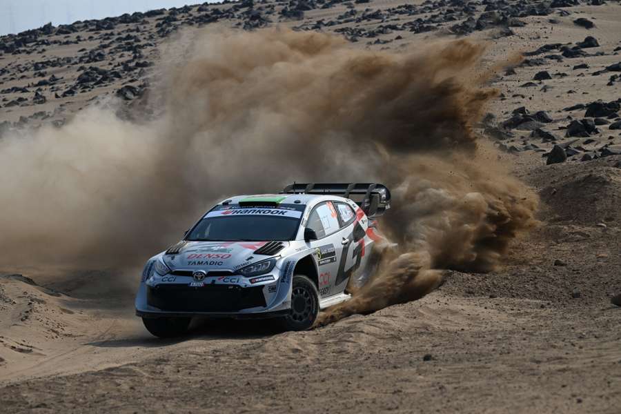 Elfyn Evans en Arabie saoudite jeudi.