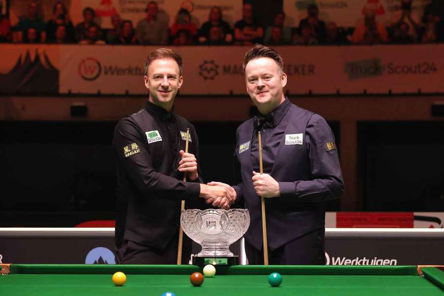 Trump (l.) und Murphy (r.) vorm Finale.