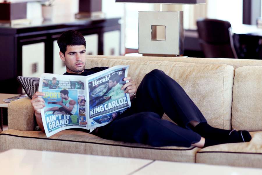 Carlos Alcaraz se relaxează 