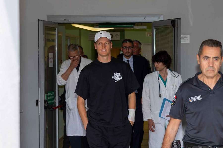 Jannik Sinner in ospedale