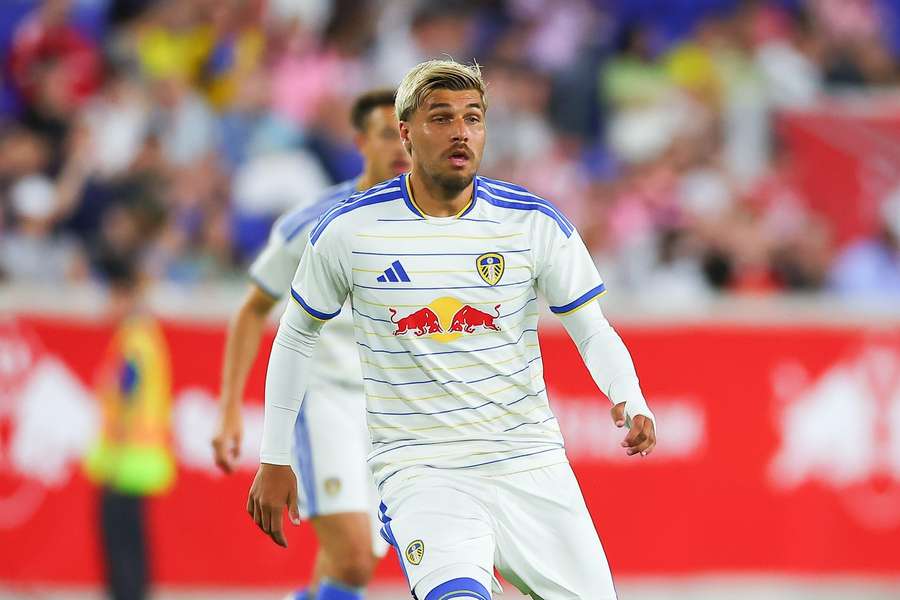 Leeds' Joel Piroe during the pre-season game against Sunderland