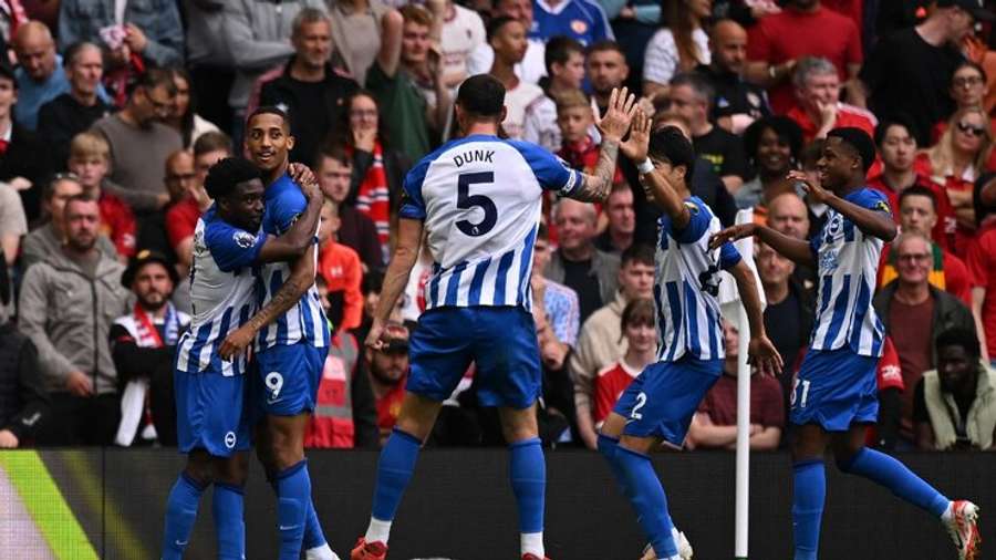 A festa do Brighton em Old Trafford