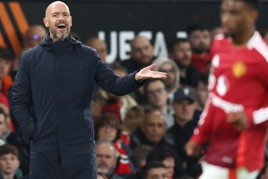 Ten Hag said his side "dropped the level" in the second half