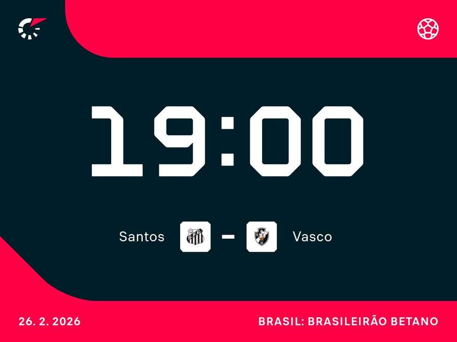 Santos e Vasco somam apenas 1 ponto até aqui