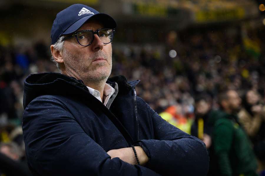 Laurent Blanc le 11 janvier lors du match face à Nantes.