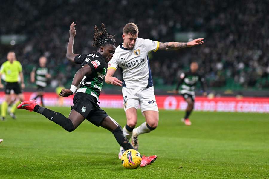 Justin de Haas, en un partido del Famalicao Justin de Haas, en un partido del Famalicao