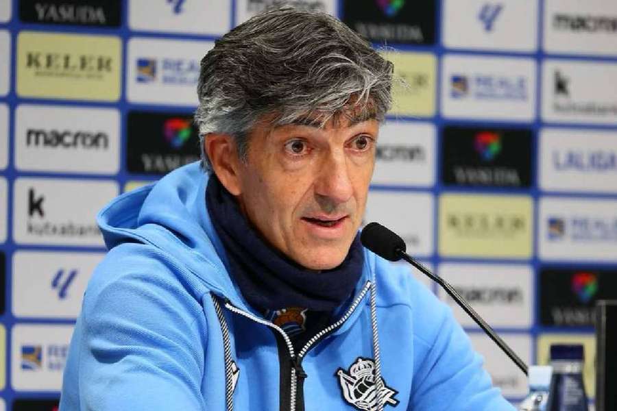 Imanol, entrenador de la Real Sociedad