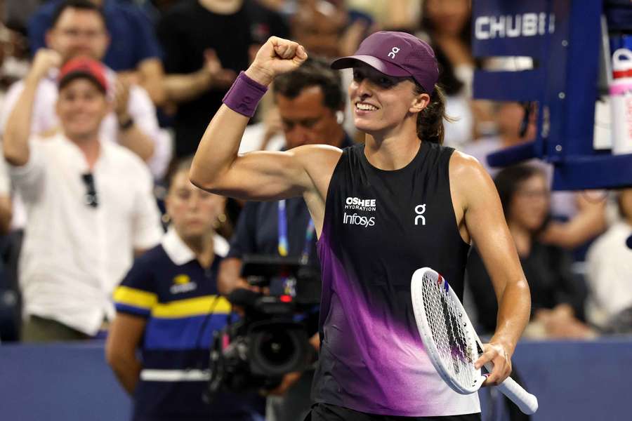 Swiatek à l'US Open. Swiatek à l'US Open.