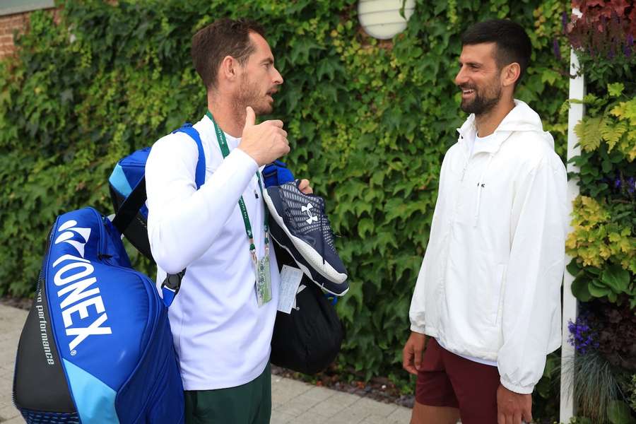 Novak Djokovic (r.) i Andy Murray współpracują ze sobą od końca listopada.