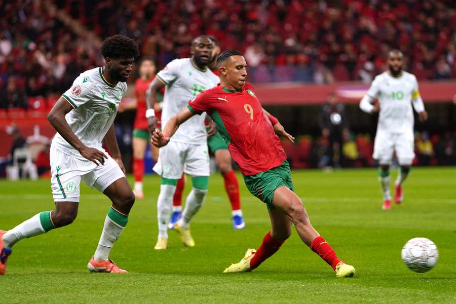 Morocco's Soufiane Rahimi in action 