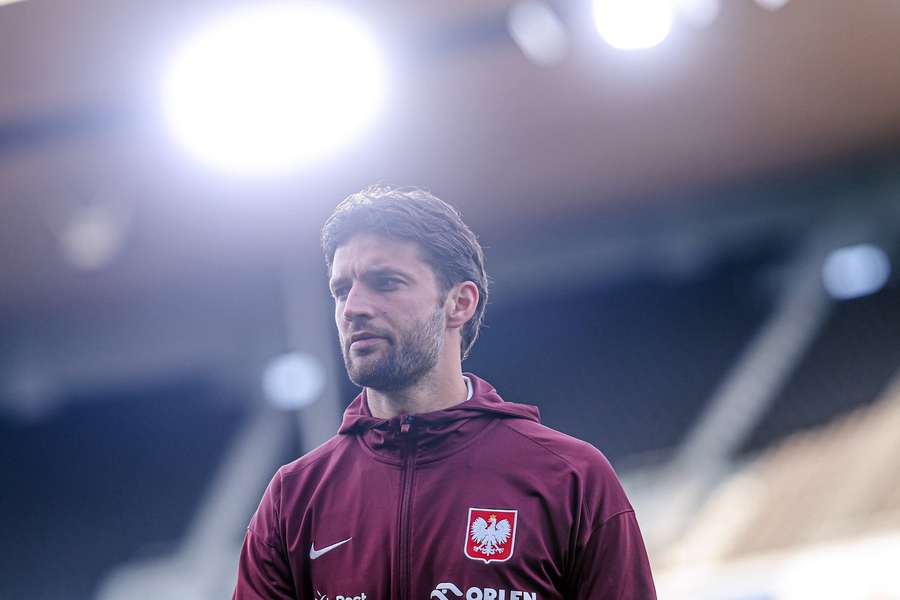 Bartosz Bereszyński przed meczem Finlandia - Polska w Helsinkach, 10.06.2025.