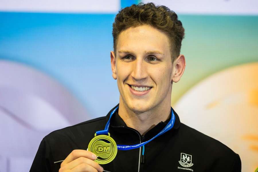 Lukas Märtens nach dem Gewinn der Deutschen Meisterschaft