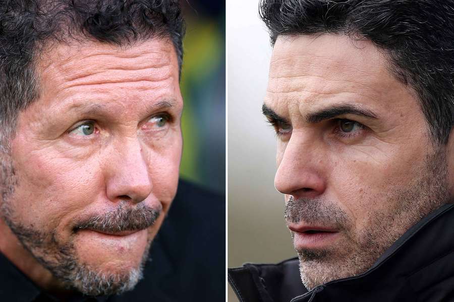Simeone face à Arteta.