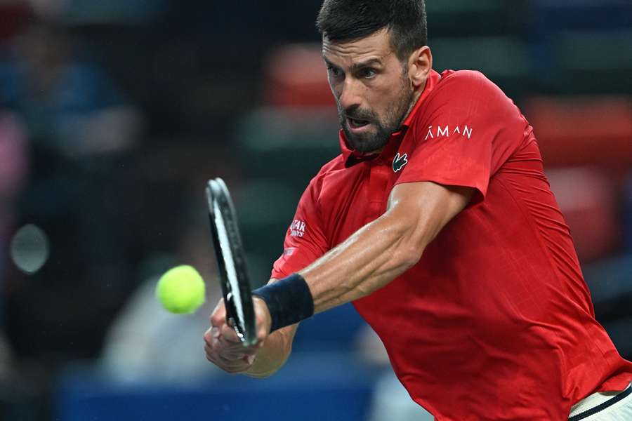 Djokovic à Shanghai ce vendredi.