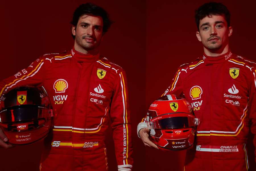 A dupla da Ferrari para a temporada 2024