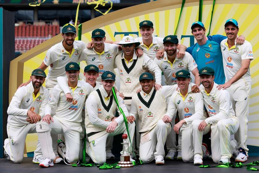 Australia celebrate their series win