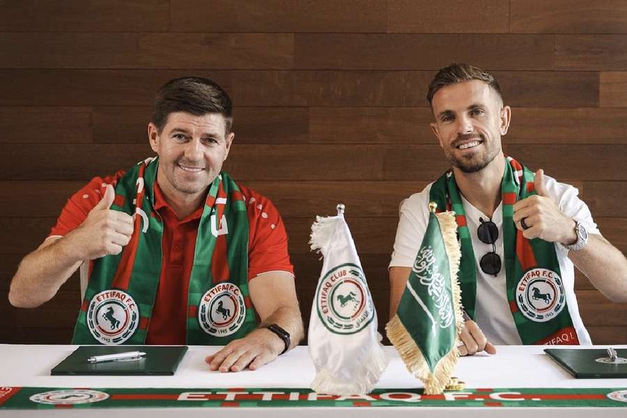 Henderson has been reunited with Gerrard in Saudi Arabia