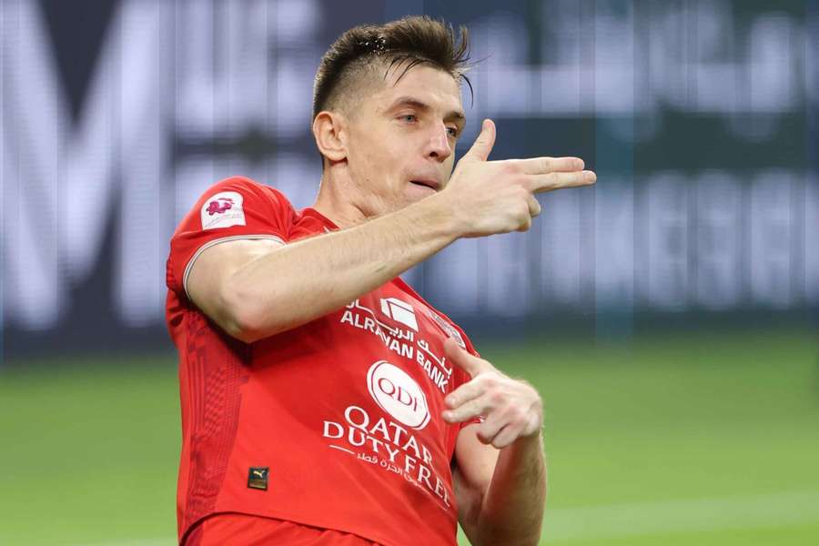 Krzysztof Piątek in action