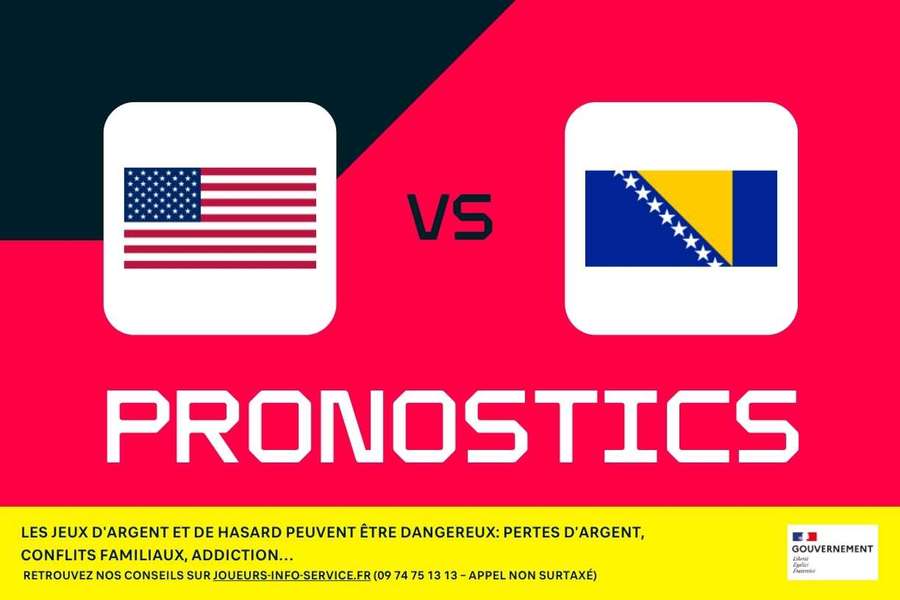 USA - Bosnie-Herzégovine : pronostics CDM, meilleurs paris et cotes (16e de finale)