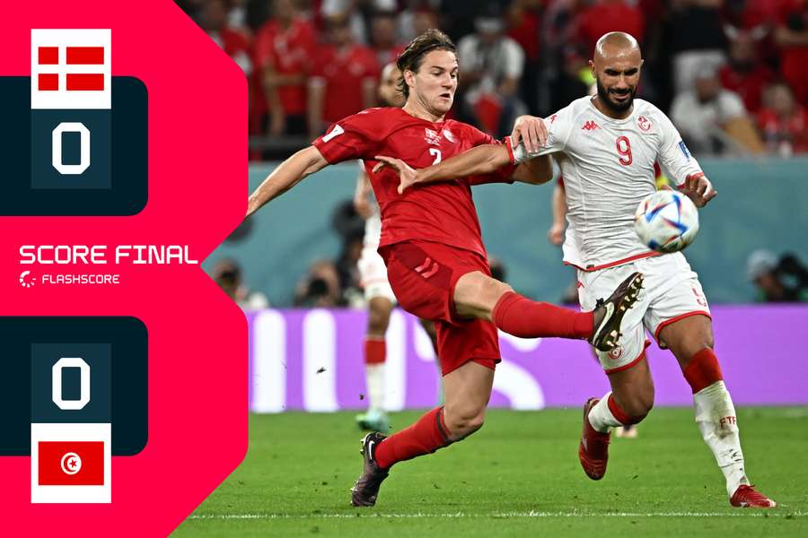 La Tunisie et le Danemark se séparent sur le premier 0-0 de cette Coupe du Monde