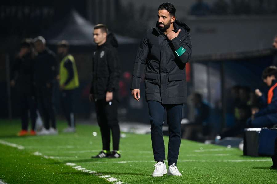 Ruben Amorim lors du match face à Famalicao.