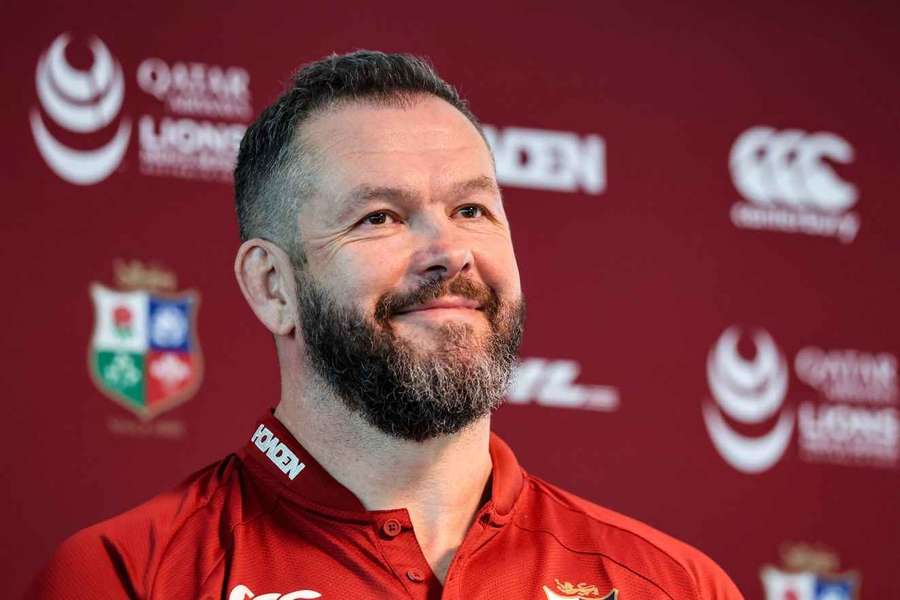 British and Irish Lions coach Andy Farrell