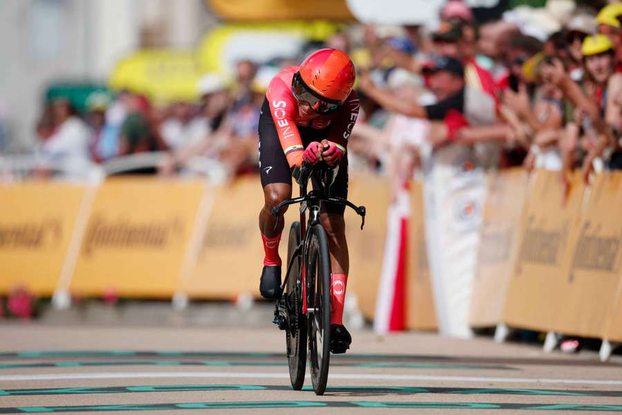 Egan Bernal during the 2024 Tour de France