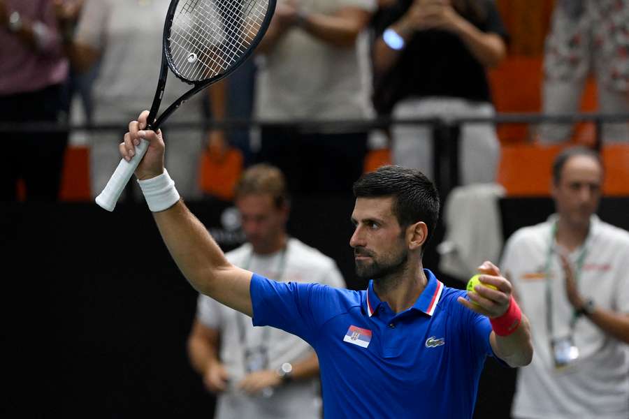 Djokovic em ação pela Sérvia