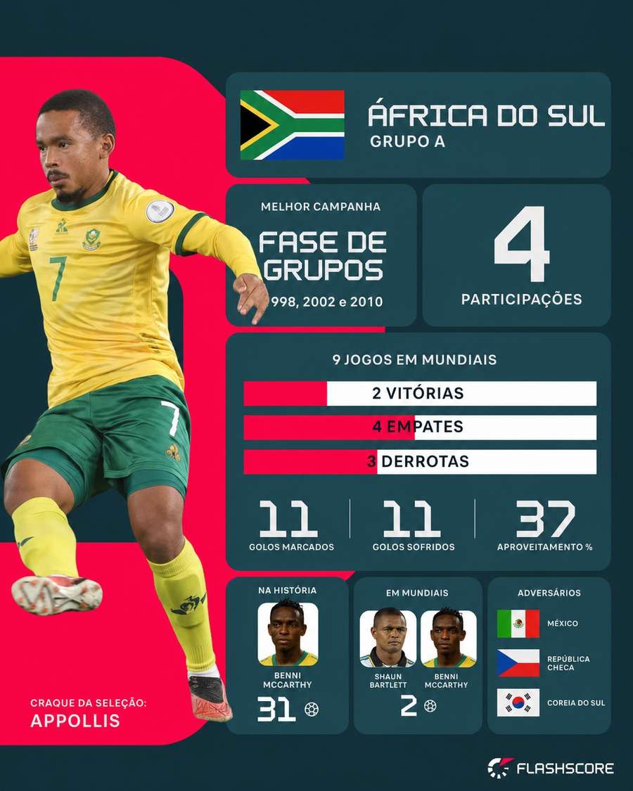 Resumo da África do Sul no Mundial