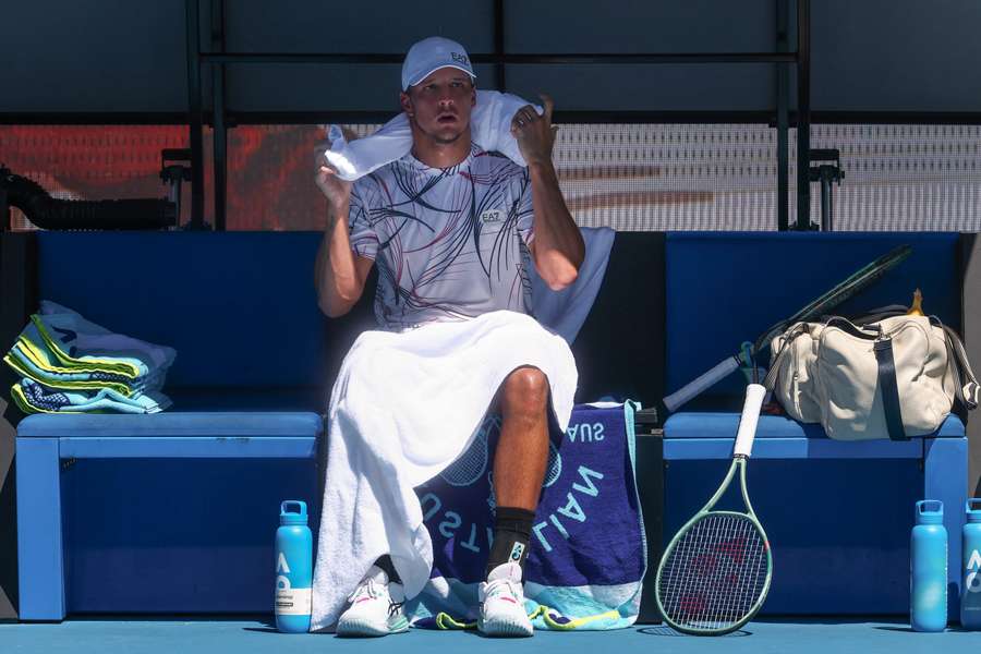 L'Italien Luciano Darderi ce samedi. L'Italien Luciano Darderi ce samedi.