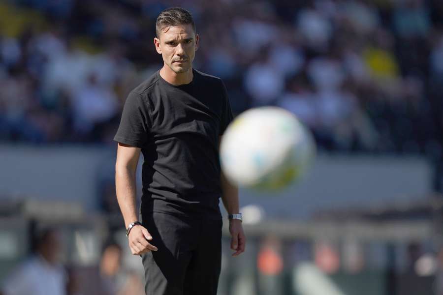O treinador do Vitória SC, Tiago Margarido O treinador do Vitória SC, Tiago Margarido