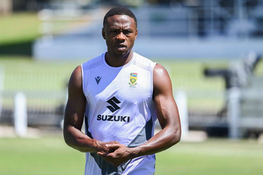 Kagiso Rabada at Proteas training. Kagiso Rabada at Proteas training.