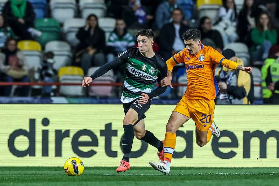 Fresneda foi titular diante do FC Porto na Taça da Liga