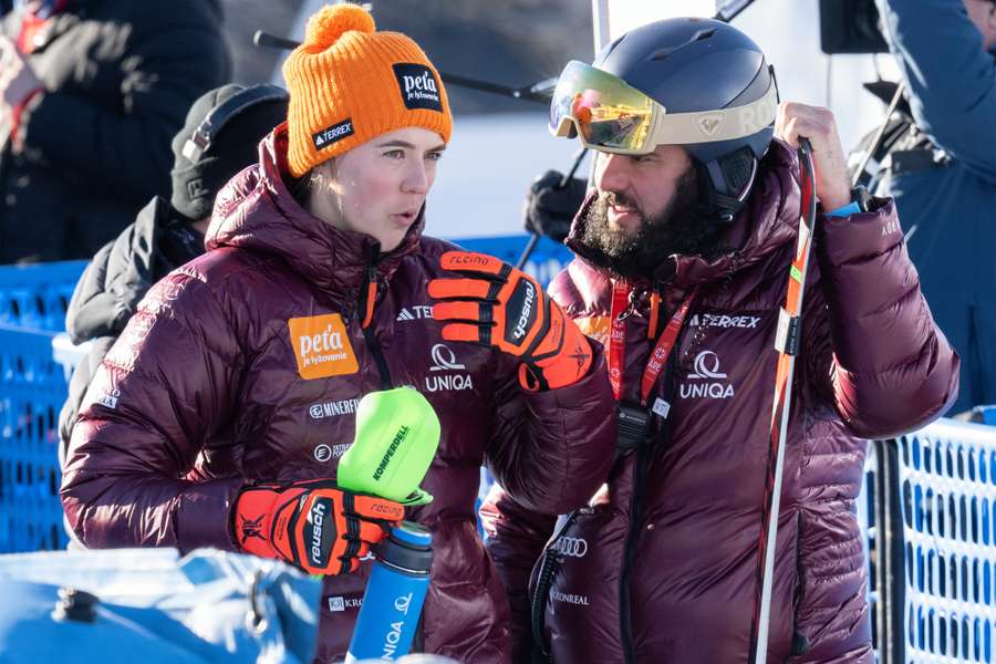 Petra s bratom Borisom v talianskom Sestriere.