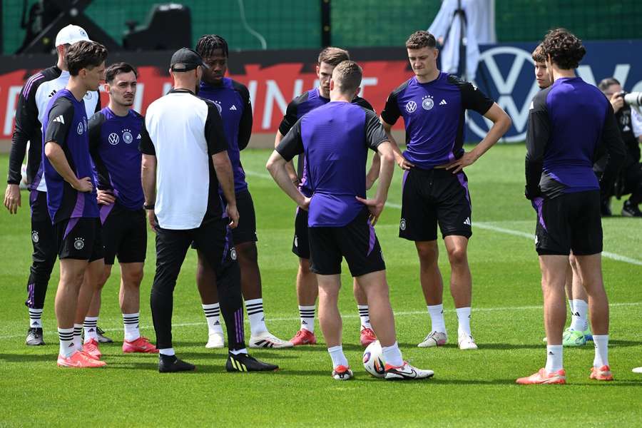 Die U21 beim Training in Blankenhain.