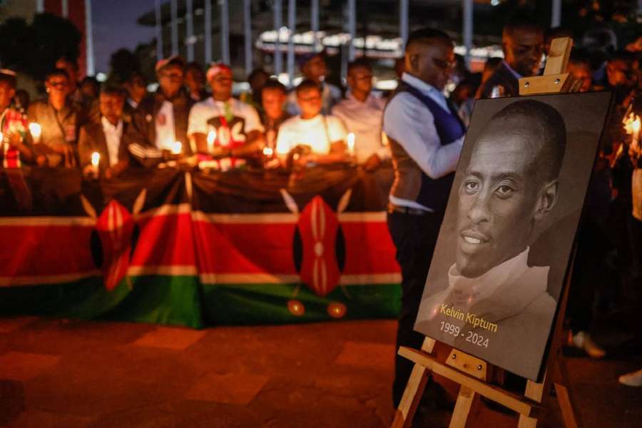 Homenagens a Kelvin Kiptum na quinta-feira